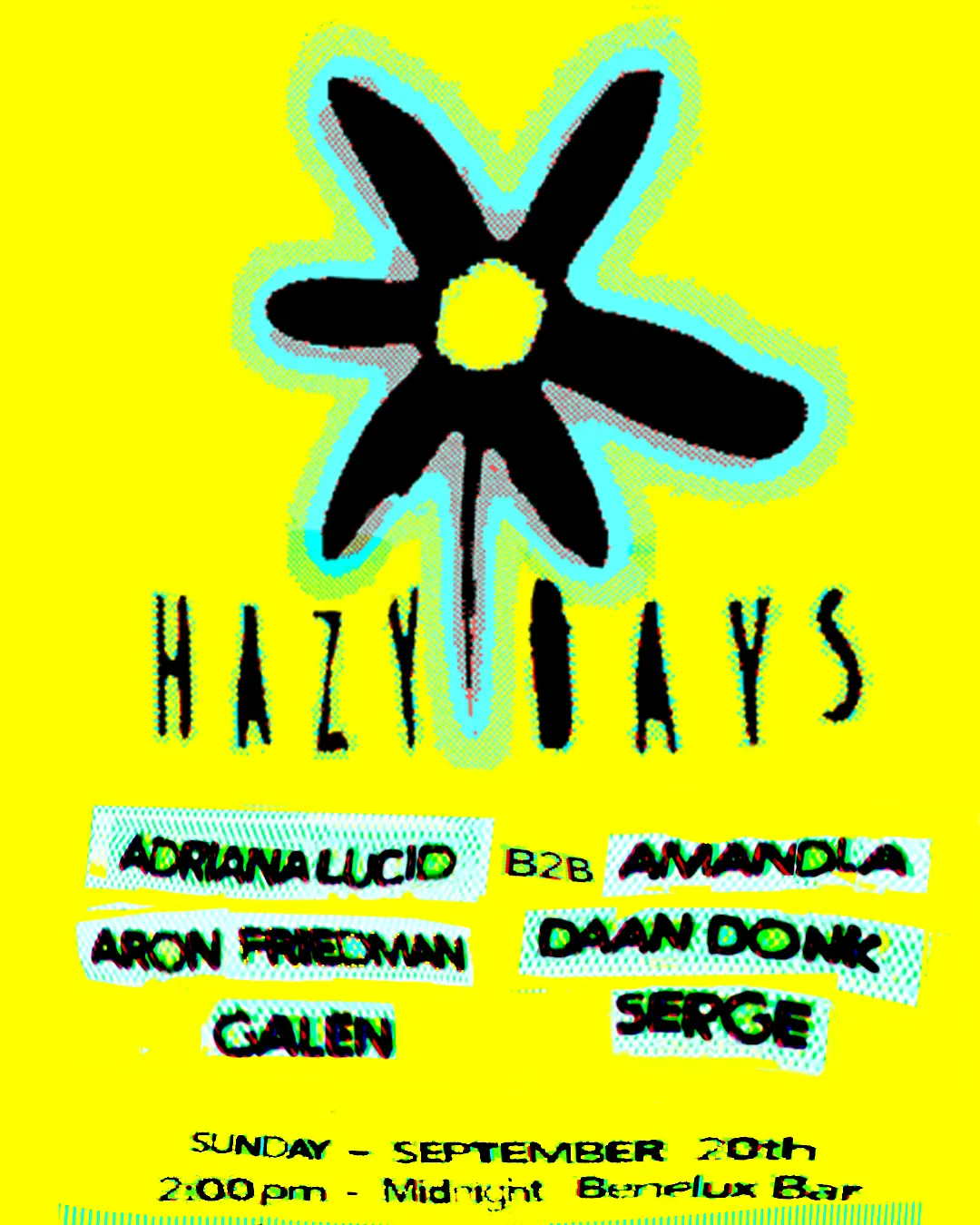 Originele poster Hazy Days